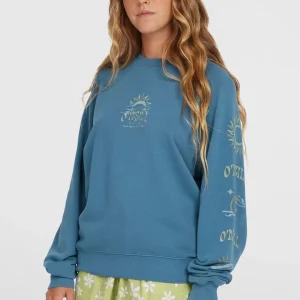 Sweatshirt Beach Vintage Crew | Copen Blue