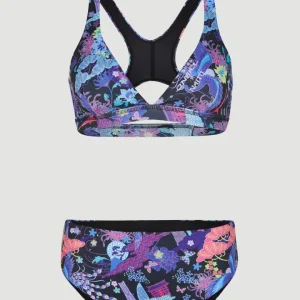 O'Neill x Naito Hyperfreak Long Triangle Bikini Set | Black Blossom