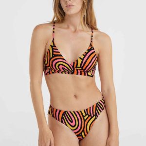 Ensemble de bikinis Baay Maoi | Orange Rainbow Stripe