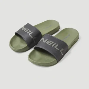 Claquettes à logo | Deep Lichen Green