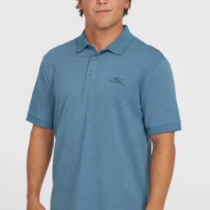 Slub Polo Small Logo | Copen Blue