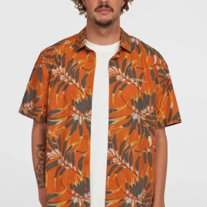 Chemise Print | Orange Dipped Leaves