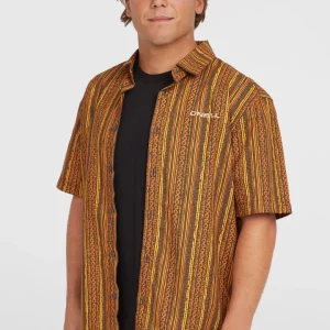 Chemise Print | Orange Pressed Lines