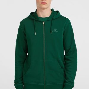 Sweat à capuche et zip intégral Small Logo | Emerald Envy