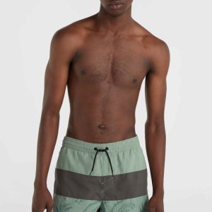 Short de bain Mix and Match Cali Block 15'' | Green Vintage Surfer