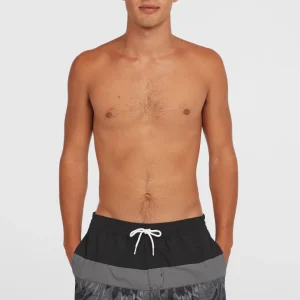 Short de bain Cali Block15'' | Black Dipped Leaves