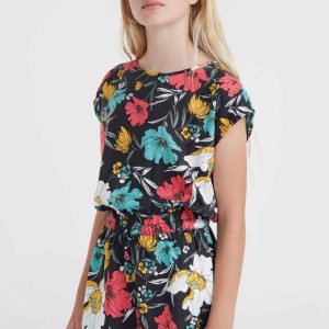 Combinaison Talia | Black/Blue Bluemchen