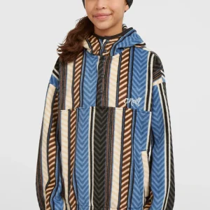 Sweat à capuche et col demi-zip Superfleece | Blue Vintage O'Neill Stripe