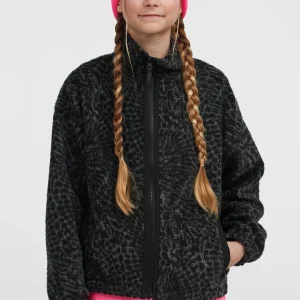 Polaire à poils longs et zip intégral | Black Animalica