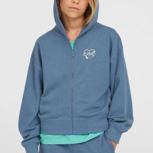 Sweat à capuche et zip intégral Script | Copen Blue