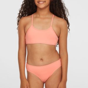 Ensemble de bikinis brassière Essentials | Coral Pink