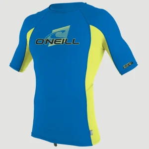 Skins Short Sleeve Crew | OCEAN/ELECTRIC LIME/OCEAN