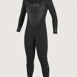 Epic 5/4mm Back Zip Full Wetsuit Womens | A05 BLK/BLK/BLK