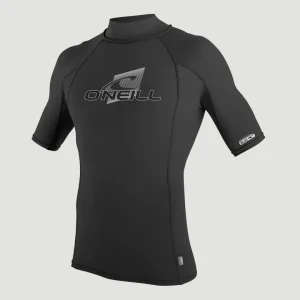 Premium Shortsleeve Skin Turtleneck Rash Guard | A05 BLK/BLK/BLK