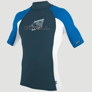 Skins Short Sleeve Turtleneck | CADET BLUE/WHITE/OCEAN