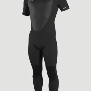 Epic 3/2mm Back Zip Shortsleeve Full Wetsuit Heren | BLACK/GUN METAL/GUN METAL