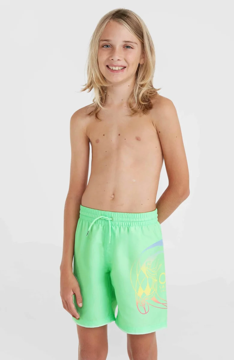 Short de bain Circle Surfer 14 | Neon Green Circle Surfer Gradient Panel