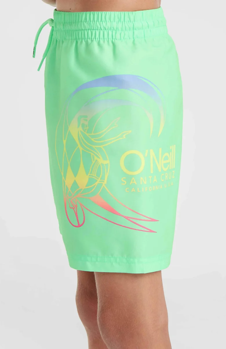 Short de bain Circle Surfer 14 | Neon Green Circle Surfer Gradient Panel – Image 3