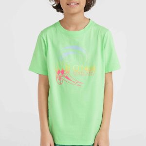 T-shirt Circle Surfer | Neon Green