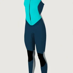 Bahia 1.5mm Front Zip Sleeveless Full Wetsuit | Grey