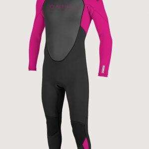 Reactor-2 3/2mm Back Zip Full Wetsuit | BLK/BERRY