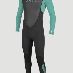Reactor-2 3/2mm Back Zip Full Wetsuit | BLK/LTAQUA