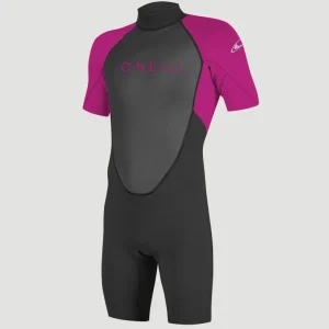Reactor-2 2mm Back Zip Shortsleeve Spring Wetsuit | BLK/BERRY