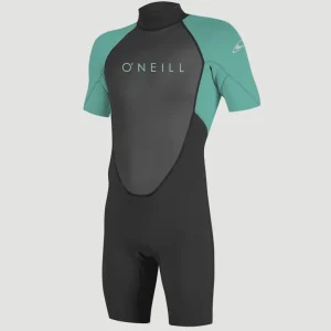 Reactor-2 2mm Back Zip Shortsleeve Spring Wetsuit | BLK/LTAQUA