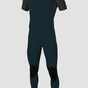 Hammer 2mm Chest Zip Short Sleeve Full Wetsuit | SLATE/BLACK/BLACK