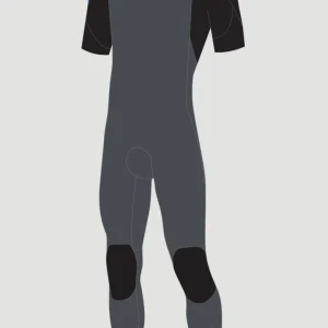 Hammer 2mm Chest Zip Short Sleeve Full Wetsuit | Grey