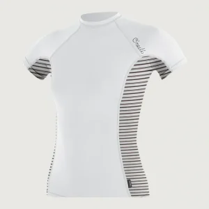 Skins Side Print Short Sleeve Rash Guard | Black