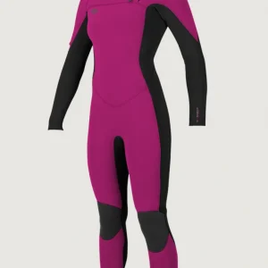 Hyperfreak 3/2mm Chest Zip Full Wetsuit | Dark Pink