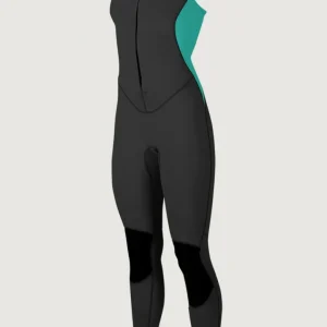 Reactor-2 15mm Front Zip Sleeveless Full Womens | BLK/LTAQUA