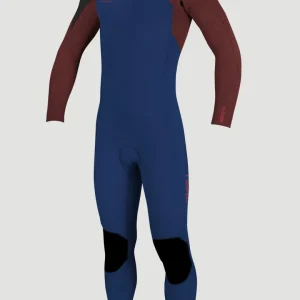 Hyperfreak Plus 3/2mm Chest Zip Full Wetsuit | NAVY/BLOODSHOT/BLACK