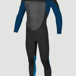 Epic 4/3mm Chest Zip Full Wetsuit | BLACK/DEEP SEA/BALI BLUE