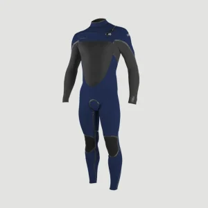 Psycho Tech 5/4mm Chest Zip Full Wetsuit | Navy/Gumetal