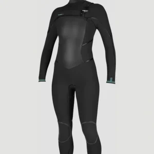 Psycho Tech 6/4mm Chest Zip Hood Full Wetsuit | BLACK/BLACK