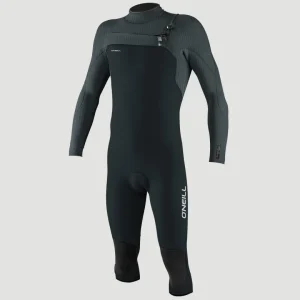 Hyperfreak Plus 4/3mm Chest Zip Overknee Wetsuit | GUN METAL/CADET BLUE