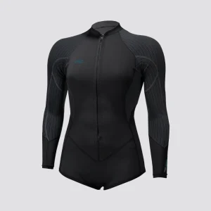 Blueprint 2/1.5mm Front Zip Longsleeve Spring Wetsuit | BLACK/BLACK