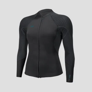 Blueprint 2/1.5mm Front Zip Jacket | BLACK/BLACK