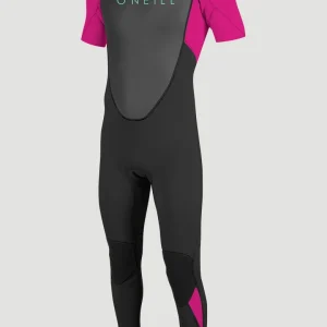 Reactor-2 2mm Backzip Shortsleeve Full Wetsuit | BLK/BERRY