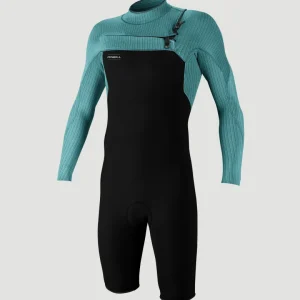 Hyperfreak 2mm Chest Zip Longsleeve Spring Wetsuit | BLACK/TIDE POOL