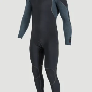 Hyperfreak Fire 5/4mm Back Zip Full Wetsuit | BLACK/CADET BLUE
