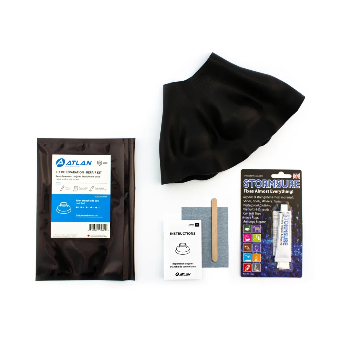 Ensemble de réparation de joint de cou en latex