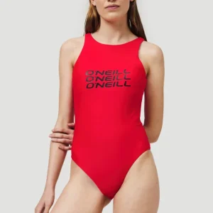 Maillot De Bain Logo High Neck | Paprika