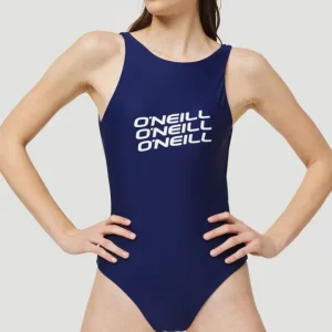 Maillot De Bain Logo High Neck | Blueberry