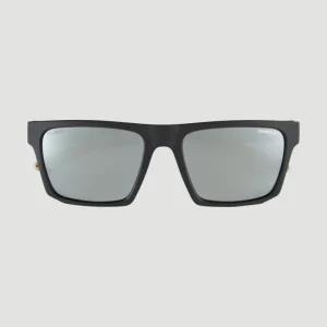 Beacons Sunglasses | MATTE BLACK/ GREEN RETRO PRINT