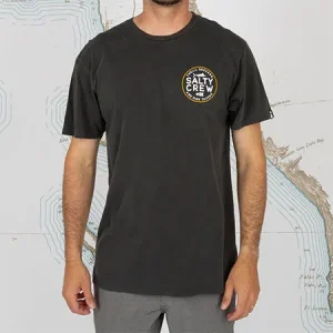 Tee Shirt Salty Crew First Mate Premium Black